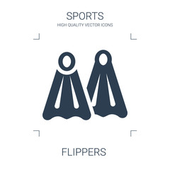 Canvas Print - flippers icon