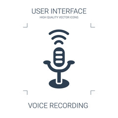 Wall Mural - voice recording icon