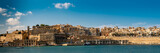 Fototapeta Big Ben - Panorama skyline Valletta waterfront Malta