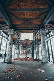 Fototapeta Nowy Jork - Abandoned basketball court in Paris, France