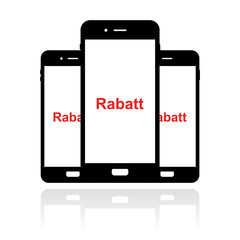 Sticker - Smartphone Banner - Rabatt