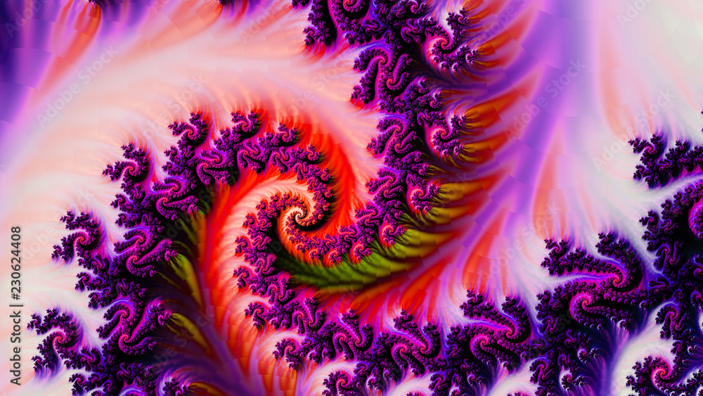 3d abstract computer generated fractal design.Fractal is never-ending pattern.Fractals are infinitely complex patterns that are self-similar across different scales. - obrazy, fototapety, plakaty 