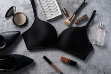 Top View Fashion Underwear And Cosmetics