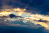 Fototapeta Na sufit - Blue sky in sunset at twilight dramatic sky with cloud at sunset at twilight 