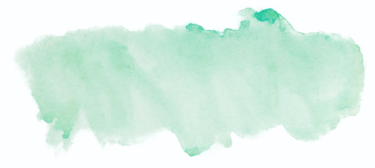 Canvas Print - green watercolor texture
