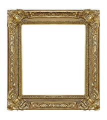 Golden frame for paintings, mirrors or photo