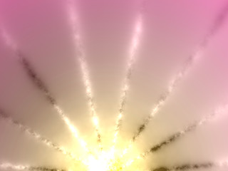 Wall Mural - Pink Aurora Sunlight Through Window - Morning Sunshine Texture - Background with Rays of Light
