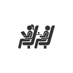 Seats on the plane icon. Element of airport icon for mobile concept and web apps. Detailed Seats on the plane icon can be used for web and mobile