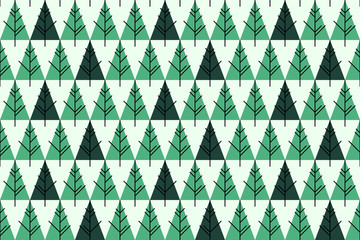 Wall Mural - Abstract Christmas trees seamless pattern