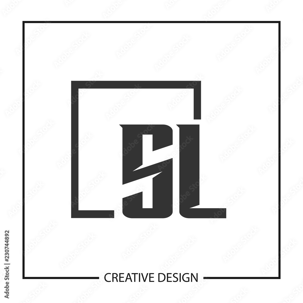 Initial Letter SL Logo Template Design Stock Vector | Adobe Stock