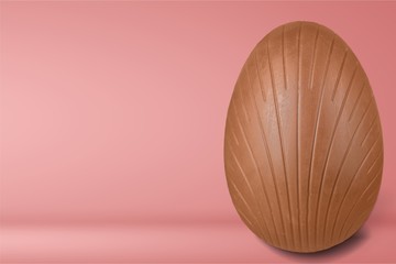 Wall Mural - Chocolate easter eggs on backgrouund