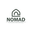 Nomad hostel logo design vector template