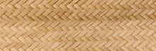 Panorama Rattan Texture, Detail Handcraft Bamboo Weaving Texture Background,bamboo Wall Background.