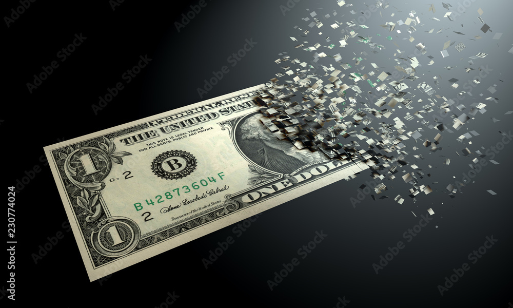 The dematerialization of dollar money