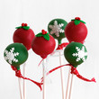 Christmas Cake Pops in Red and Green