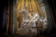 Rome Italy. Famous sculpture by Bernini, ecstasy of St Teresa in the church of St Maria della Vittoria