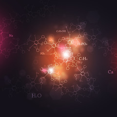 Wall Mural - abstract chemistry illustration