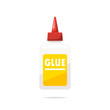 Glue bottle vector isolated