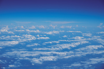 Wall Mural - View of the clouds from the airplane