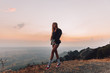 © pha88 - Girl in the mountains at sunset