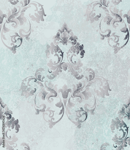 Vintage baroque card background Vector. Luxury ornament background decoration...