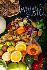 Wall Mural - Health and super food to boost immune system, high in antioxidants, anthocyanins, minerals and vitamins. Also good for cold and flu remedy.