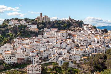 Casares in the mountains in Andalusia