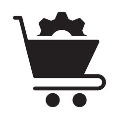 Sticker - cart  setting  trolley