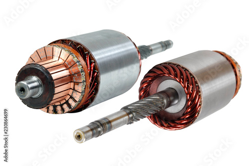 Electric motor coil Obraz na płótnie