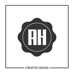 Initial Letter AH Logo Template Design Vector Illustration