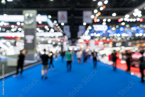 Fotomural Blur, defocused background of public exhibition hall