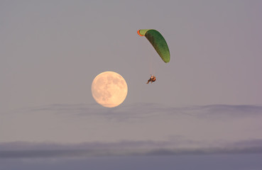 the moon and people