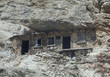  Włochy, Dolomity - Ferrata Dibona w masywie Cristallo, ruiny zabudowań z okresu Pierwszej Wojny Światowej