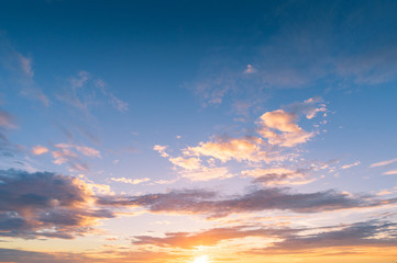 sunset sky background,nature concept background.
