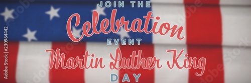 Fotografie, Obraz Composite image of join the celebration event martin luther king