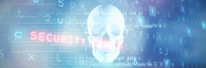 Wall Mural - composite image of virus background