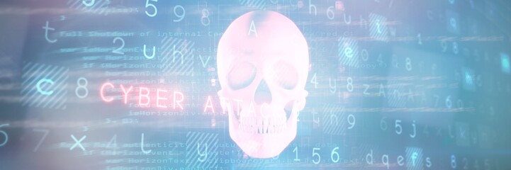 Wall Mural - composite image of virus background