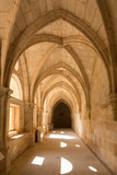 Fototapeta Na drzwi - corridor with arches in Santa María de Huerta, Soria, Spain
