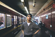 © 力武拓也 - Portrait of man on subway station