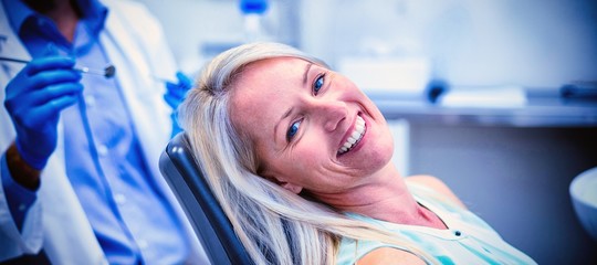 Portrait of female patient smiling