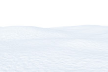Snow Field With Smooth Surface Isolated