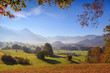 Blick in die Allgäuer Alpen im Herbst