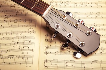 Poster - Photo Of Violin And Musical Notes