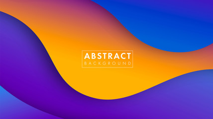 Wall Mural - colorful abstract geometric background.trend gradient. fluid shapes composition. eps10 vector.