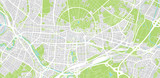 Fototapeta Mapy - Urban vector city map of Karlsruhe, Germany