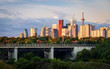 Toronto Skyline over the Don Valley at Sunrise in Autumn