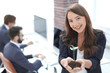 © ASDF - female environmentalist showing fresh sprout