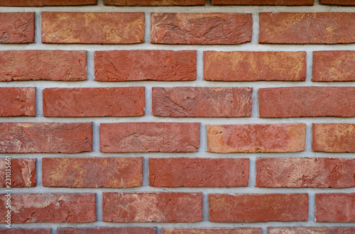 Fototapeta texture of clinker bricks, background for your text, brick wall close up