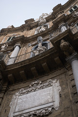 Wall Mural - Palermo, Italy - September 07, 2018 : View of Quattro Canti (south east corner)