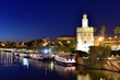 The Torre del Oro or Golden Tower, a historic tower in Seville, Spain